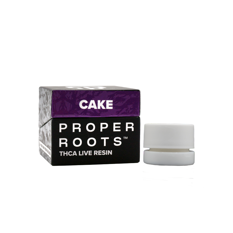 PRE-ORDER: Proper Roots THCA Live Resin Badder 1G (Case of 6) / CAKE (I) Divorce Cake